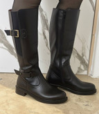 بوت بلند (چکمه) چرم طبیعی زنانه مارال